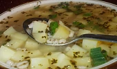 Babiččina zapomenutá, kroupová česnečka