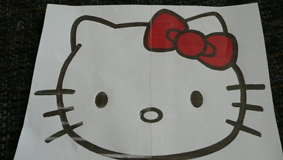 Dort Hello Kitty II., šablona na kitty