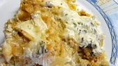 Gratinovaný květák se zelím a zapečený s nivou v mikrovlnce - CRISP