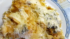 Gratinovaný květák se zelím a zapečený s nivou v mikrovlnce - CRISP