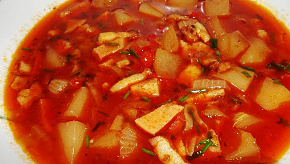 Kedlubnový guláš "pikant", Kedlubnový guláš "pikant"