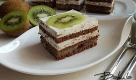 Kiwi řezy s krémem  stracciatella