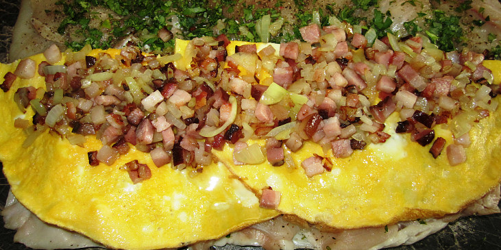 Kuřecí roláda plněná vaječnou omeletou