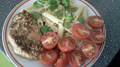 Kuřecí steak s těstovinami