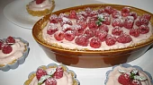 Malinový cheesecake