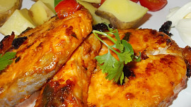 Marinovaný losos na zázvoru