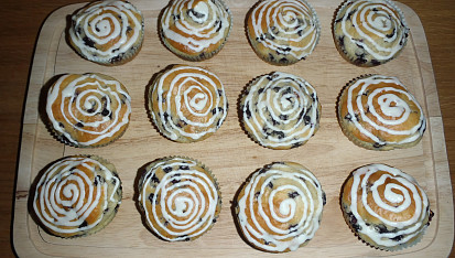 Muffiny s borůvkami