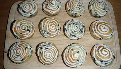 Muffiny s borůvkami