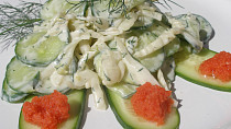 Osvěžující fenyklovo - okurkový salát