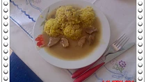 Pikantní vepřové s kari rýží