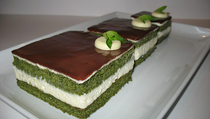 Piškot ze zeleného čaje Matcha (Matcha kasutera), Piškot ze zeleného čaje Matcha s kokosovým krémem