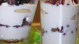 Pohár s jostou a angreštem