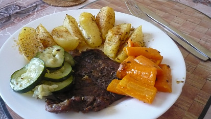 Skopové po provensálsku se zeleninou