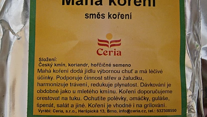Smažený květák v Hrašce s Mahá kořením, Mahá koření