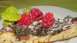 Švestkový koláč s mákem a ořechy