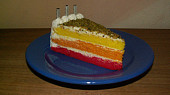 Tříbarevný dort s mascarpone krémem (Pat a Mat)