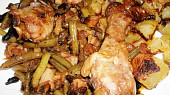 Vypečené fazolkové kuře na slanině s adžikou, Vypečené fazolkové kuře na slanině s adžikou