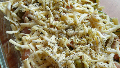 Zapečené farfalle s lososem