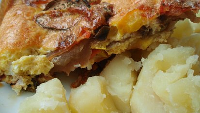 Zapečený lilek se sýrem, rajčaty a provensálským kořením, Zapečený lilek se sýrem, rajčaty a provensálským kořením