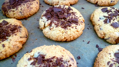 Americké cookies, Třetí, povedený plech :)