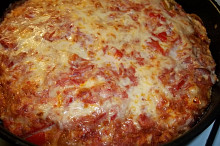 Blesková pizza ze zakysané smetany