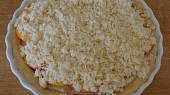 Broskvový koláč s kokosovo-mandlovým tvarohem