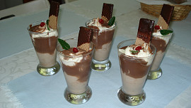 Čokoládový pohár s mascarpone