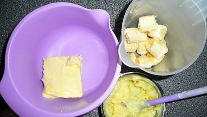 Dort srdce s krajkou, ingredience na krém