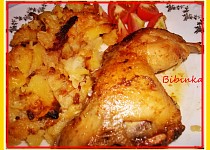 Gyrosové kuře z jednoho pekáče s plesnivými brambory