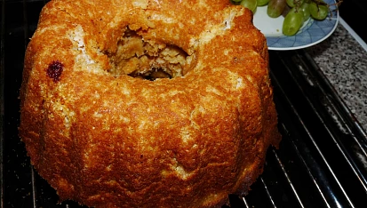 Jablková bábovka s pudinkem
