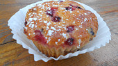 Kokosové muffiny s rybízem