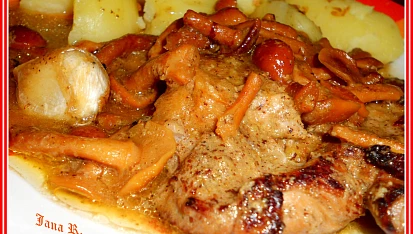 Krkovička marinovaná v hořčici