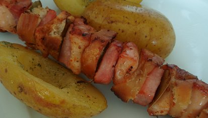Kuřecí špízy prokládané tousty, Kuřecí špízy prokládané tousty