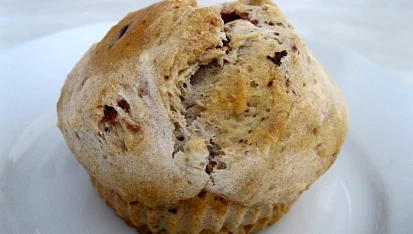 Malinovo-čokoládové muffiny bez lepku, mléka a vajec