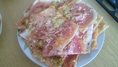 Domácí pizza II., s beranímu rohy