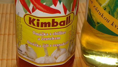 Ohnivé krůtí maso, chilli omáčka s česnekem