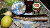 Salát s uzeným úhořem a zálivkou