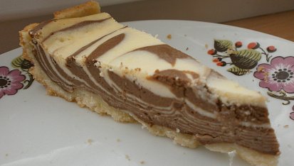 Tvarohová zebra, s poloviční náplní :)