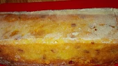 Tvarohový biskupský chlebíček s třešněmi a mandarinkami
