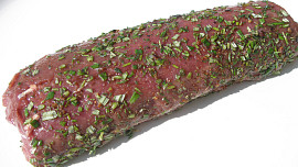 Zvěřinový bylinkový hřbet s liškami