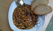 Chilli con Carne z drůbežích jater