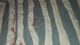 Chuťovka - slaninové tyčky (vrtulky)