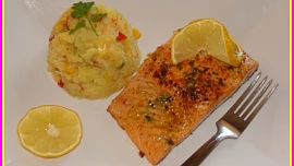 Citronový lososový steak