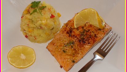 Citronový lososový steak