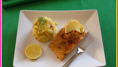 Citronový lososový steak