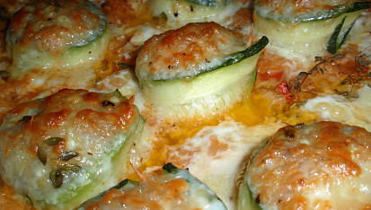 Cuketový gratin, hotový pokrm