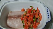 Filé alla pizzaiola (Na rybu navrstvíme směs)