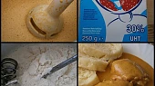 Kuřecí na paprice zase trochu jinak, Záklechtku z mouky a smetany vlijeme do horké omáčky,provaříme 10 minut,vložíme prohřát maso a podáváme.