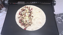 Kuřecí quesadilla.