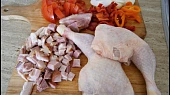 Kuřecí šťavnatý pekáček, část použitých surovin